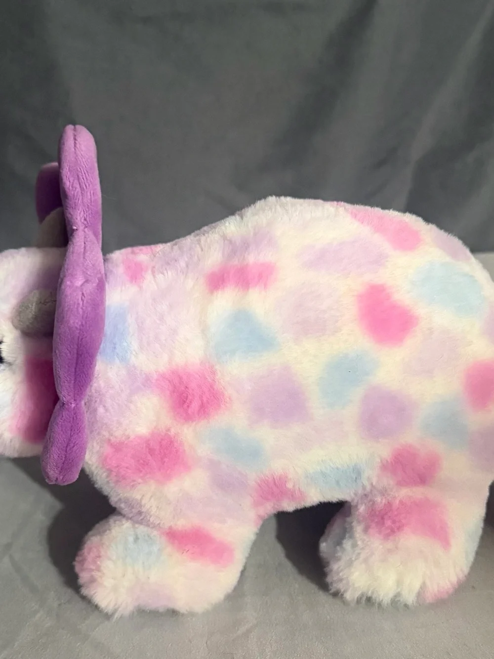 Plush Multicolor Triceratops Stuffed Animal - Kids Toy